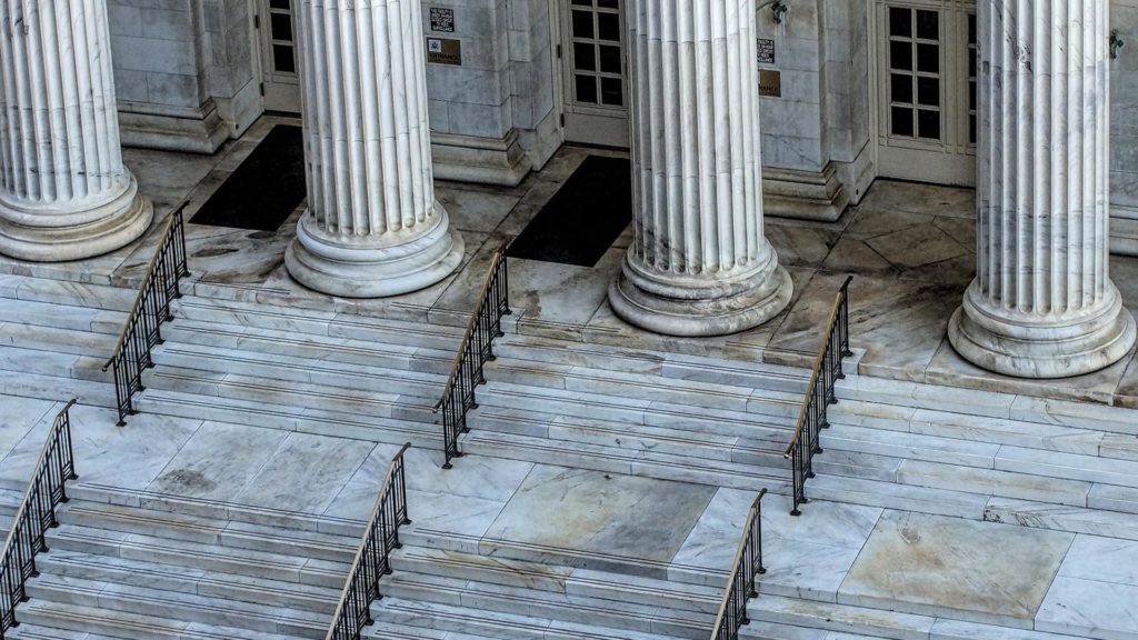 steps of a courthouse